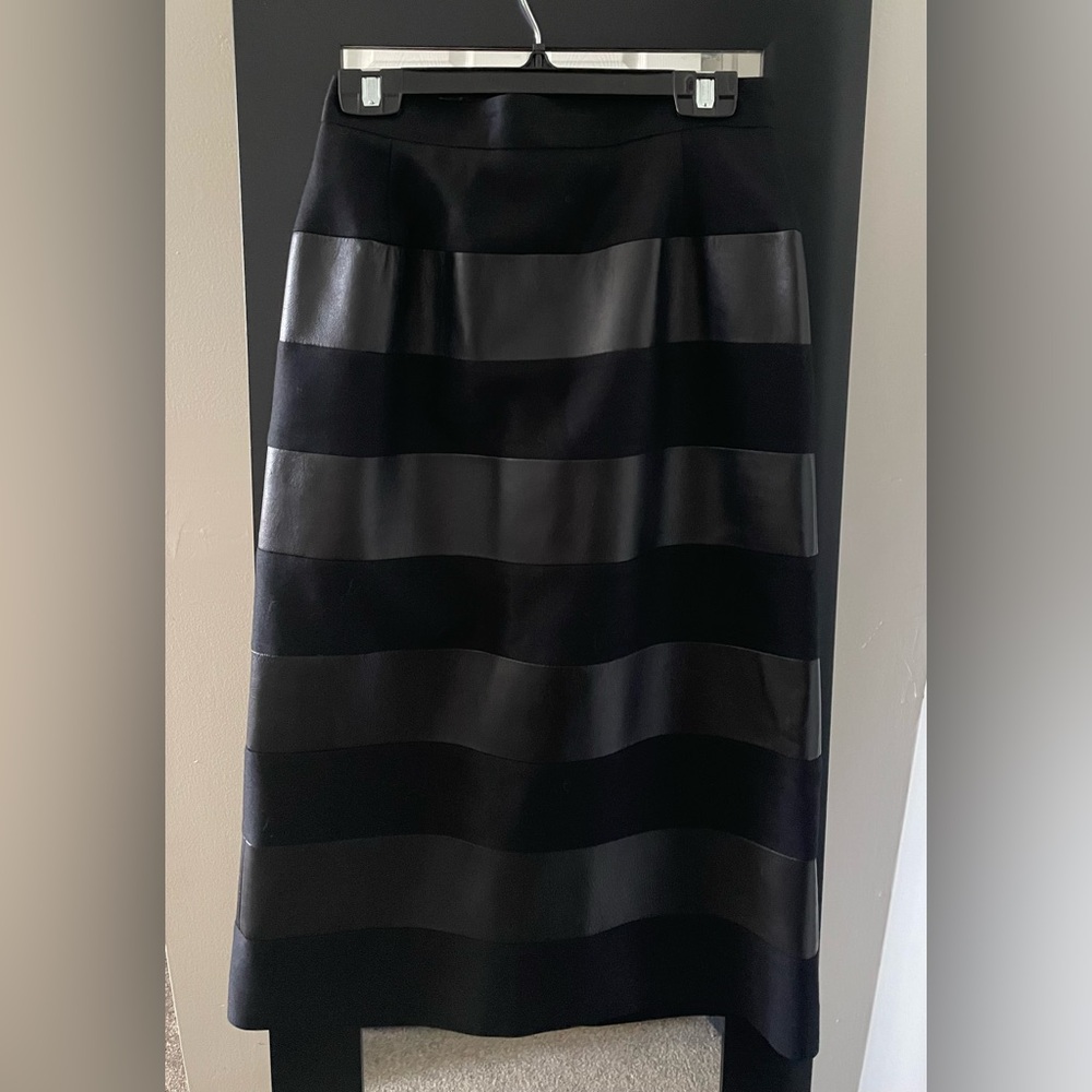 2/$65 Striped Black Skirt